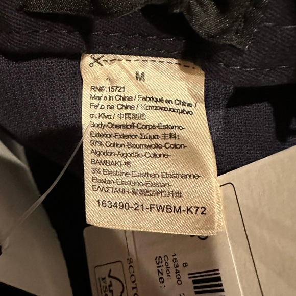 NWT SCOTCH & SODA Embroidered-Graphic Corduroy Cap Kids Size Medium - Picture 5 of 7